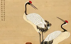 清 邹一桂《蟠桃图》绢本设色 北京故宫博物院的配图-墨韵书香