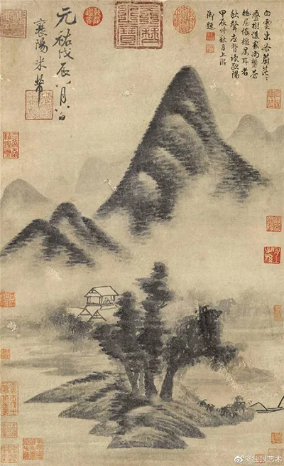 米点山水的艺术价值几何，鲁迅为什么会坚决否定米点山水？的配图6-墨韵书香
