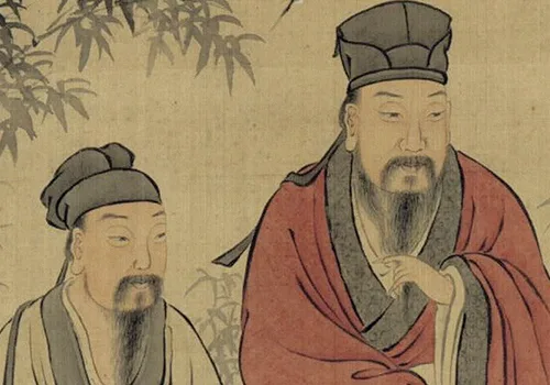 清 徐冈《三星图》清朝这幅画原来在偷偷送祝福的配图-墨韵书香