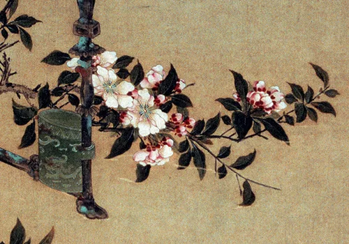 清 胡湄《鹦鹉戏蝶图》“仙笔”绘画技艺欣赏的配图3-墨韵书香