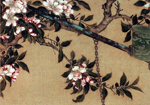 清 胡湄《鹦鹉戏蝶图》“仙笔”绘画技艺欣赏的配图4-墨韵书香