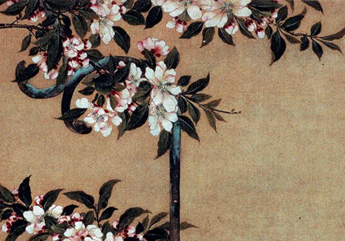 清 胡湄《鹦鹉戏蝶图》“仙笔”绘画技艺欣赏的配图5-墨韵书香