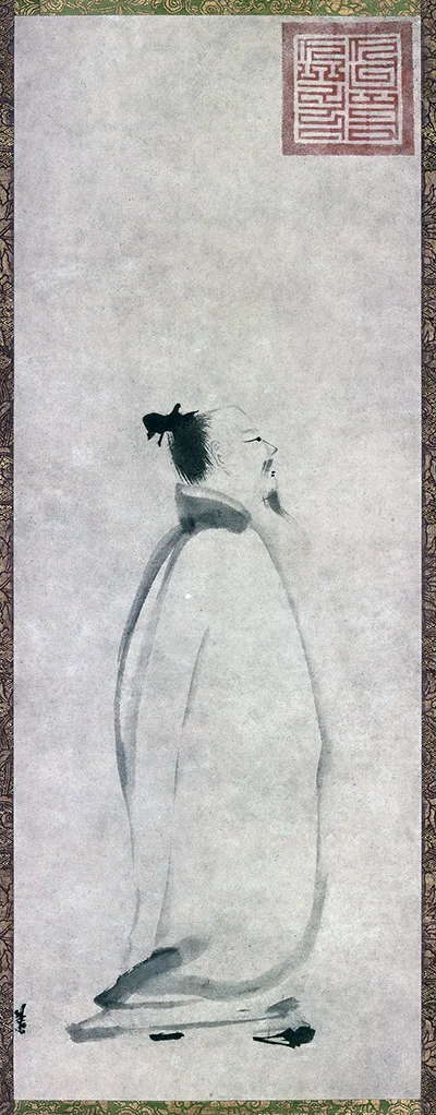 宋・梁楷《李白行吟图》“梁疯子”简洁豪放的人物画欣赏的配图4-墨韵书香