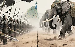 古早版 “龙象之争”:从竹简到贝叶经的千年 battle 自古以来中印较量的配图-墨韵书香