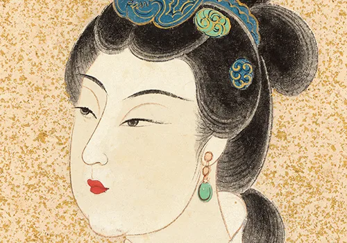 张大千笔下的蟠桃之谜:是祝寿还是时代隐喻?画中仕女竟来自敦煌菩萨!的配图-墨韵书香