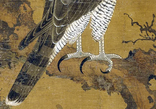 元 雪界翁 张师夔（舜咨）《鹰桧图》《柏鹰图》欣赏的配图2-墨韵书香