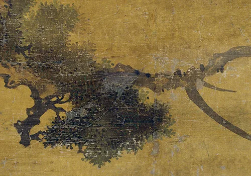 元 雪界翁 张师夔（舜咨）《鹰桧图》《柏鹰图》欣赏的配图3-墨韵书香
