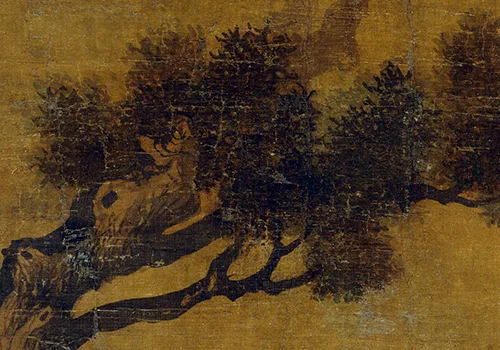 元 雪界翁 张师夔（舜咨）《鹰桧图》《柏鹰图》欣赏的配图4-墨韵书香