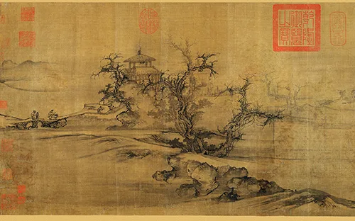 千年古画里的 “秋日私语”:看北宋画家如何用 “蟹爪树枝” 画出深秋孤寂与人生哲思的配图6-墨韵书香