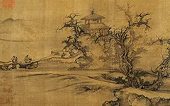 千年古画里的 “秋日私语”:看北宋画家如何用 “蟹爪树枝” 画出深秋孤寂与人生哲思的配图-墨韵书香