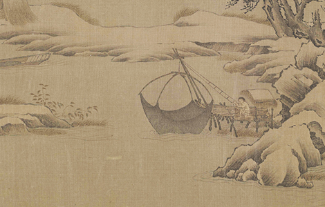 宋 佚名 雪渔图卷(全卷)绢本 历代国画 第2张-墨韵书香 宋 佚名 雪渔图卷(全卷)绢本