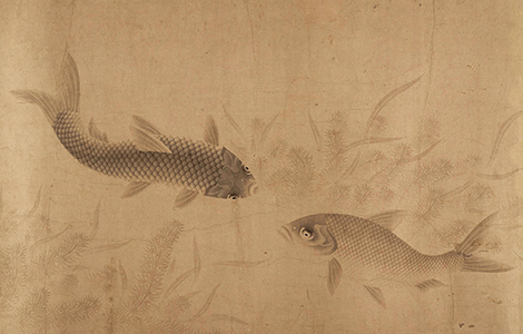 元 周东卿 鱼乐图卷纸本32.1x1122 元 周东卿 鱼乐图卷纸本32.1x1122