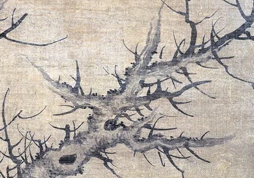 从携《大明宫图》入宫 到《枯木竹石图轴》创作:李士行的艺术进阶与文化映照 历代国画 第4张-墨韵书香