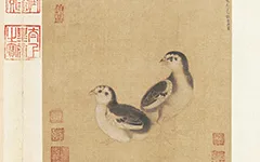 画中雏鸡待饲,题外帝王警言 —— 南宋李迪〈鸡雏待饲图〉的艺术与政治隐喻 历代国画 第1张-墨韵书香