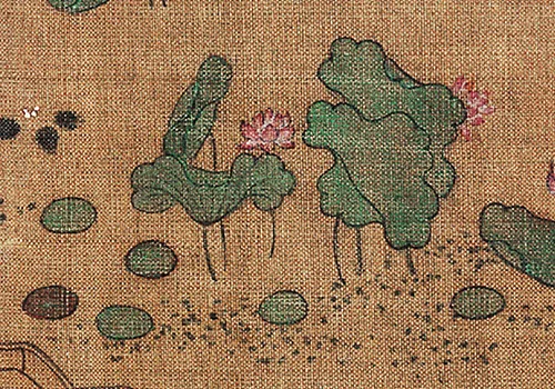 南宋 赵伯驹《莲舟新月图》 历代国画 第6张-墨韵书香